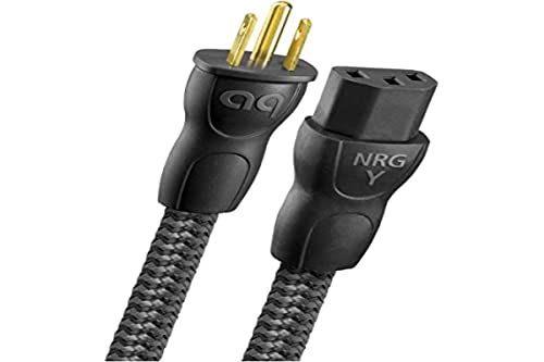AudioQuest NRG-Y3 Low-Distortion 3-Pole AC Power Cable - 1 Meter (3.28 Feet) for Superior Audio Performance