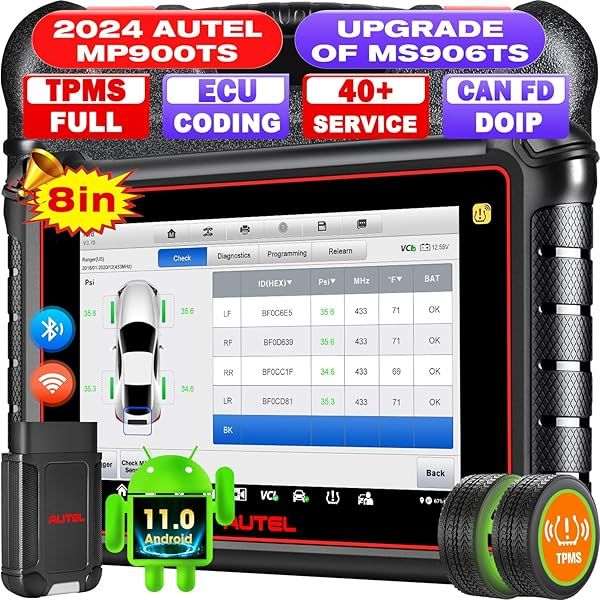 Autel MaxiPRO MP900TS: Ultimate OBD2 Scanner with TPMS, ECU Coding & 40+ Services for 2025 Vehicles