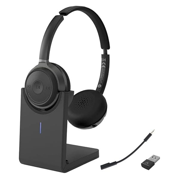 Avantree Alto Clair 2: Bluetooth Headphones with Noise-Filtering Mic & Dual Link for Clear Calls on PC & Phone