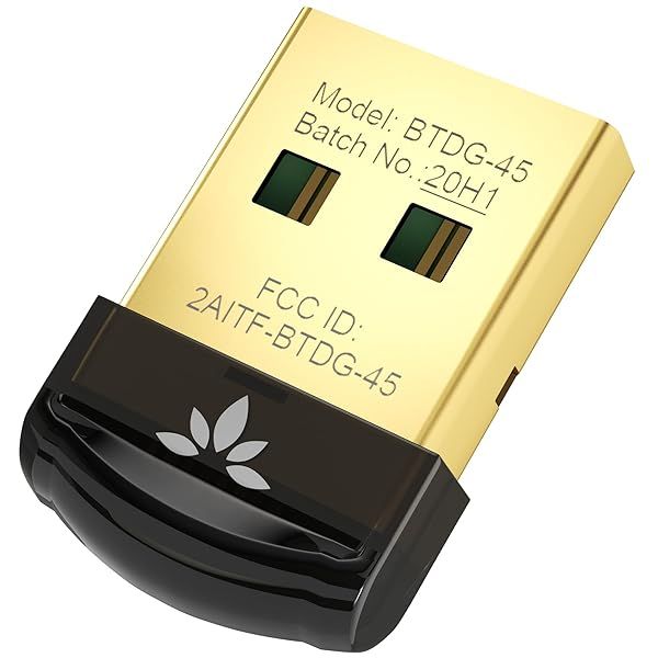 Avantree DG45 USB Bluetooth 5.0 Adapter for PC - Connect Headphones, Speakers & More on Windows 11/10/8.1/8