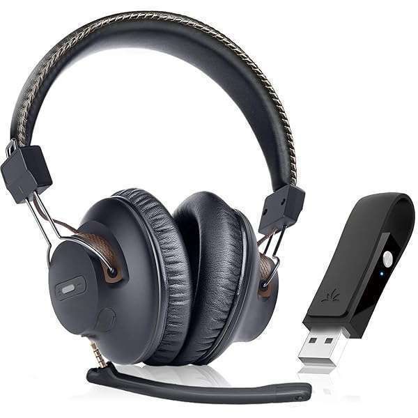 Avantree DG59M Bluetooth Headphones: Wireless Gaming Headset for PS5, PS4, PC - 40hrs Playtime & In-Game Audio Support