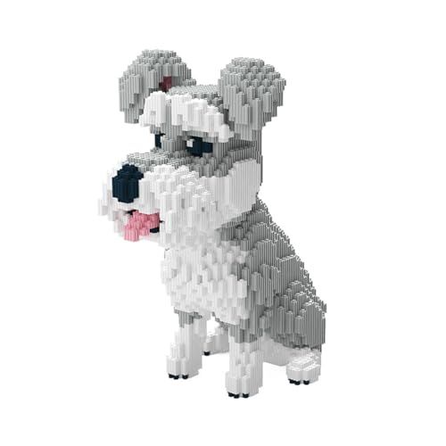 BDYDT Dog Schnauzer Micro Building Blocks Set 2817PCS Perfect Gift for Adults and Kids