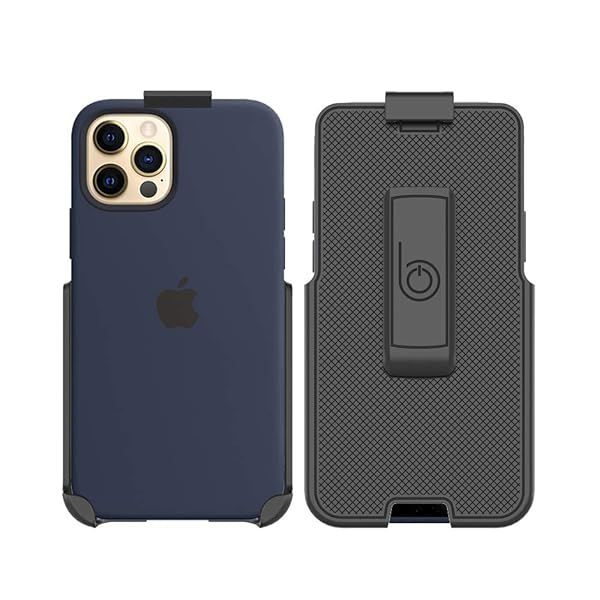 BELTRON Belt Clip Holster for Apple Silicone Case iPhone 13 13Pro 12 12 Pro with MagSafe Built in Kickstand Holster Only Case Not Included