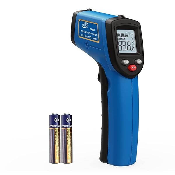 BENETECH Infrared Thermometer (Not for Human) Temperature Gun Non-Contact for Cooking, Laser Thermometer Gun Digital for Pizza Oven and Reptiles?-58~986?(-50~530?