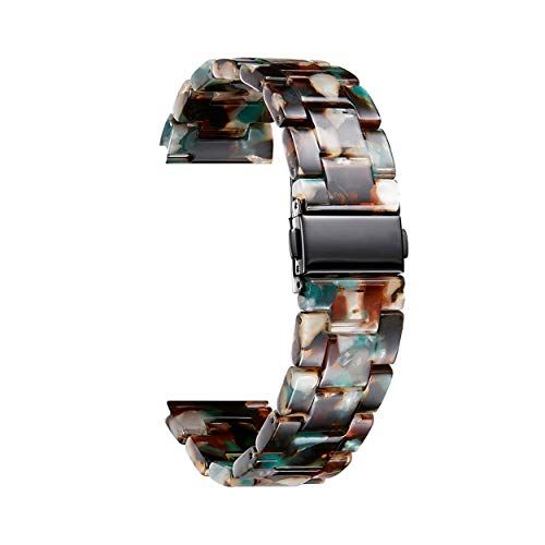 BINLUN Resin Watch Straps for Women Replacement Band 18mm 20mm 22mm 14 Colors Quick Release Wrist Strap for Men Smart Watch Bracelets