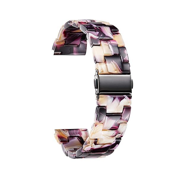 BINLUN Resin Watch Straps for Women Replacement Band 18mm 20mm 22mm Quick Release Wrist Strap for Men Smart Watch Bracelets 14 Colors