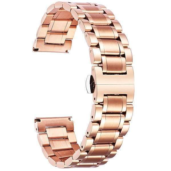 BINLUN Stainless Steel Watch Bands 12mm-24mm | Quick Release Metal Straps for Men & Women - 6 Colors Available