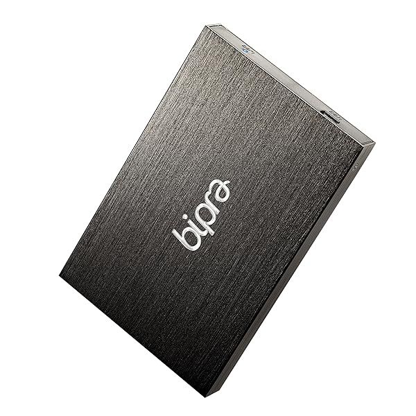 BIPRA 640GB Portable External Hard Drive - USB 2.0, 2.5 Inch, Black, FAT32 - Fast Storage Solution