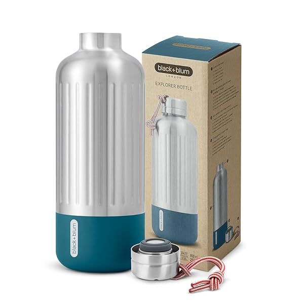 BLACK+BLUM 28 oz Insulated Stainless Steel Water Bottle - Leak Proof, Double Wall for Hot & Cold Drinks | Perfect for Travel & Sports