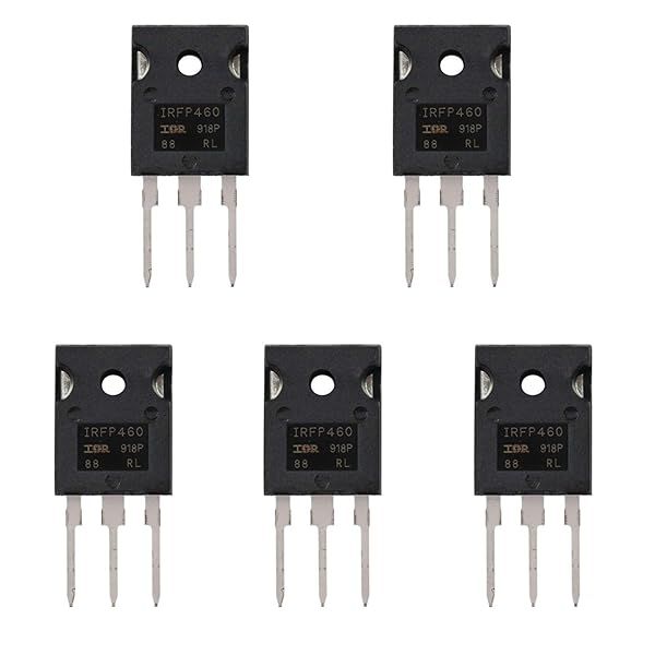 BOJACK IRFP460 N-Channel Power MOSFET Transistors 20A 500V TO-247 Pack of 5 Pcs High Performance Electronics Components