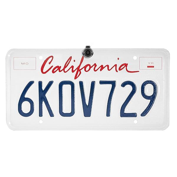 Boyo Vision VTL16 Concealed License Plate Backup Camera with Parking Lines Black for Enhanced Safety and Visibility