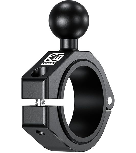 BRCOVAN 1'' Ball Large Bar Clamp Mount, Fit 1.5'' 1.65'' 1.75'' 1.85'' 2'' Round Rails and ATV UTV Roll Cages, Fit for RAM Mounts B Size 1 Inch Ball