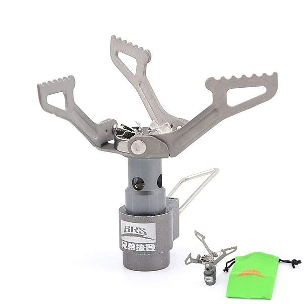 Lightweight BRS-3000T Titanium Camping Stove: Ultra-Light Portable Gas Burner for Picnics & Outdoor Cooking (25g)