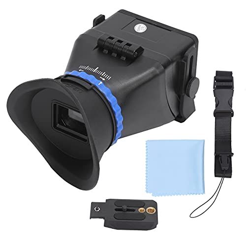 BTER Camera Viewfinder 3X Magnification Adjustable LCD Sunshade Hood for DSLR SLR Camcorder 3in 3.2in Screens