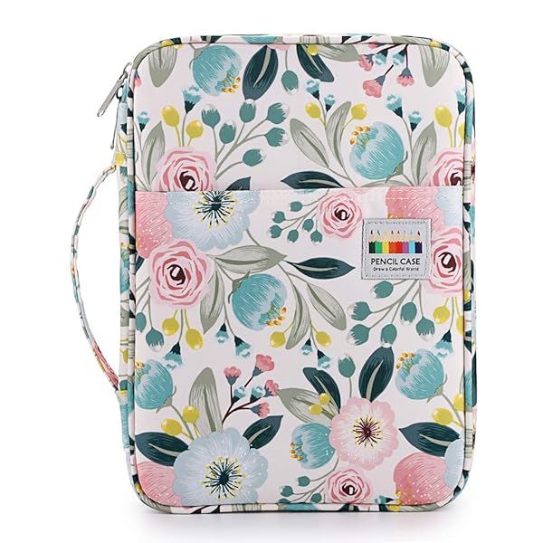 BTSKY Portable Colored Pencil Case Large Capacity Organizer for 166 Pencils or 112 Gel Pens Ideal for Artists and Students