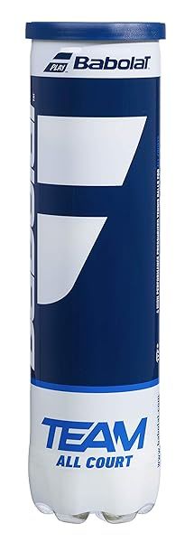 Babolat Team All Court Tennis Balls - 4 Pack, Unisex, Yellow & Black, Perfect for Adults