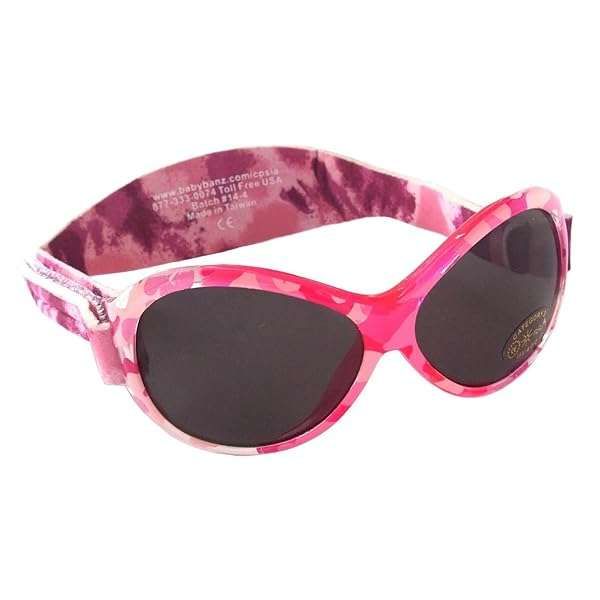 Shop Baby Banz Retro Sunglasses for Girls - Pink Diva Camo Style | UV Protection & Trendy Fashion