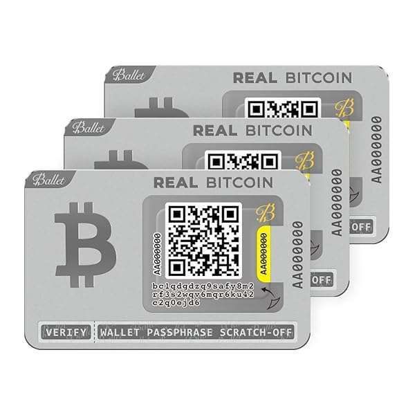Secure Your Crypto: Ballet 3-Pack Gift Set - Easy Cold Storage Wallet for Bitcoin, Multicurrency & NFT Support