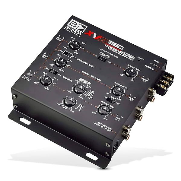 Upgrade Your Sound: Banda XVR360 3-Way Electronic Car Crossover with Subwoofer Equalizer & Rear Fader Control