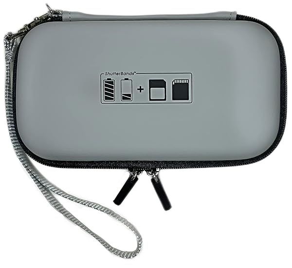 Batteries and Cards Case for FujiFilm NP-W235 Batteries Grey Durable Storage Solution