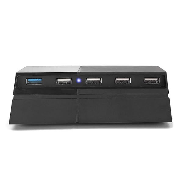 Bealuffe USB Hub for PS4 Extra USB Ports USB Extender Splitter for PS4 Edition Not Compatible with PS4 Slim or Pro
