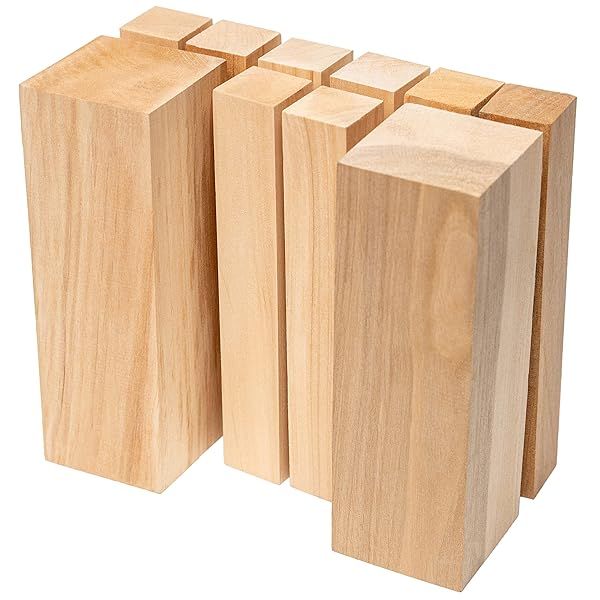 BeaverCraft BW10 Alder Wood Carving Blocks for Whittling Unfinished Wooden Block for Crafts and Carving Projects