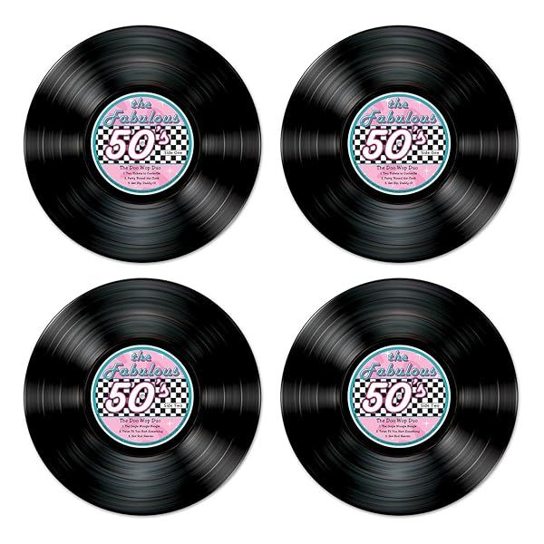 Beistle Record Cutouts: Unique Party Decor for Music Lovers & Retro Themes