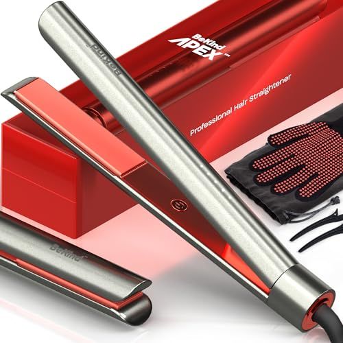 Bekind Apex 2-in-1 Hair Straightener & Curler | Fast Heating, UltraSmooth Tech | Perfect Gift for Women & Girls (Galaxy Gray)