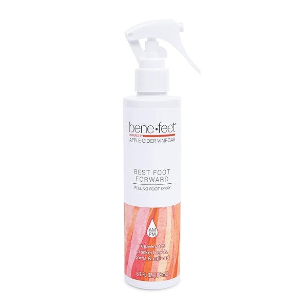 Benefeet Best Foot Forward Peeling Spray: Rejuvenate Cracked Heels & Calluses with Shea Butter & Tea Tree Oil