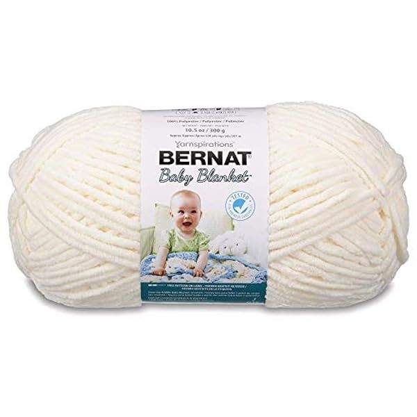 Bernat Baby Blanket Big Ball in Vanilla: Soft, Cozy Yarn for Adorable Baby Projects