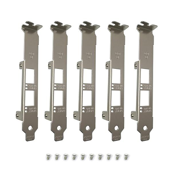 BestParts 5pcs Full Height Bracket for Intel E10G42BTDA X520-DA2 X520-BFSR X520-SR2 X520-LR2 X710-DA2 JL82599ES E33052-003