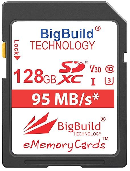 BigBuild Technology 128GB UHS-I U3 Memory Card for Canon PowerShot G1 X G5 X G7 X Mark II G9 X G9 X Mark II Camera