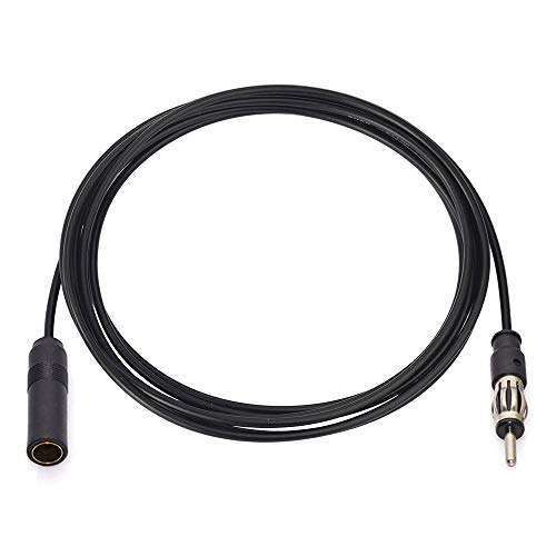 10ft Bingfu Car Radio Antenna Extension Cable - FM/AM DIN Plug for Vehicle Stereo & Truck Receiver