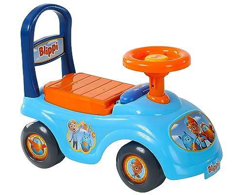 Blippi NE Basic Ride-On by Dynacraft Fun Colorful Design Perfect for Toddlers Sturdy Durable Easy to Assemble Indoor Outdoor Play