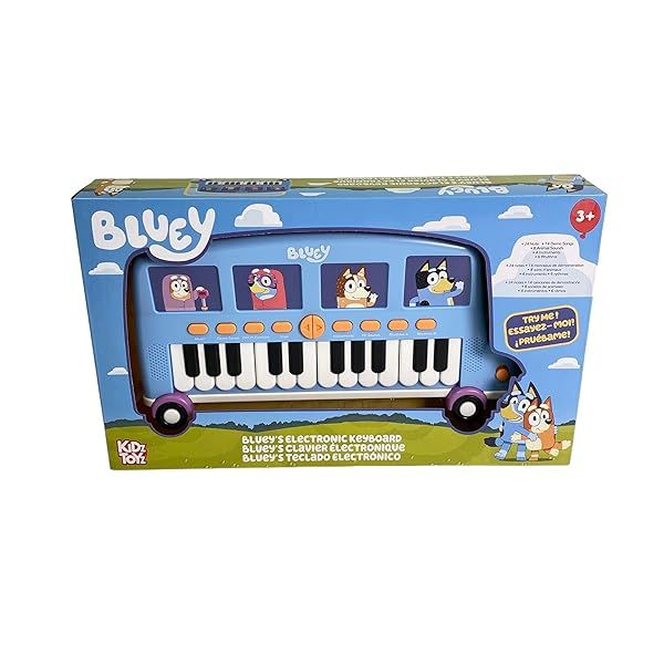 Bluey Bus Electronic Keyboard: Fun Piano Learning for Kids Ages 3+ | Music Education Toy