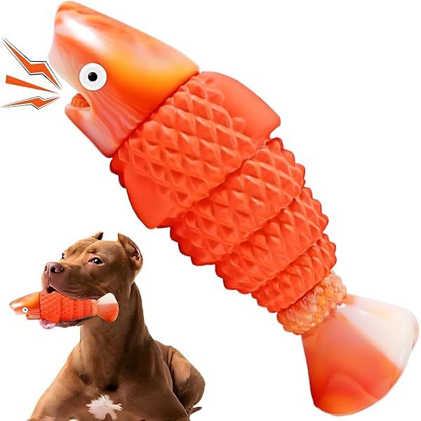 BoYoYo Indestructible Dog Toys for Aggressive Chewers Large Breed Tough Squeaky Chew Toys for Large Dogs