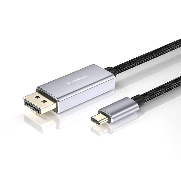 BolAAzuL USB-C to DisplayPort Cable 8K 3ft - Thunderbolt 3 Compatible for MacBook Pro, iPad Pro, Galaxy S20 & More