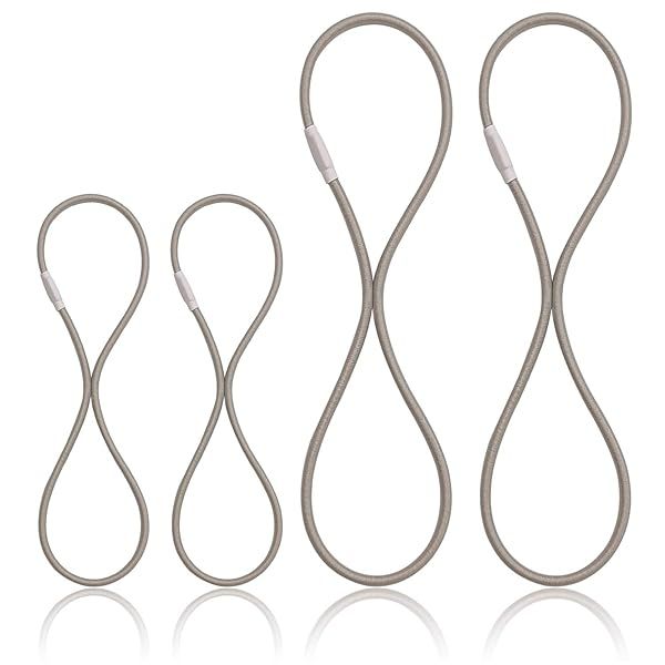 Boseen Universal Elastic Bands Replacement Set of 4 Anti-Aging Rubber Ring for Microphone Shock Mount Holder Clamp Clip Gray