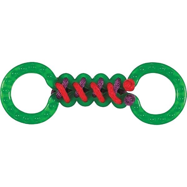 Boss Pet Chomper Tail Waggers Braided Double Tug Pet Toy for Dogs Assorted Colors Durable Fun Interactive Playtime