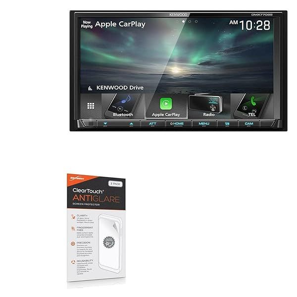 BoxWave Screen Protector for Kenwood DMX7706S ClearTouch Anti-Glare 2-Pack Anti-Fingerprint Matte Film Skin