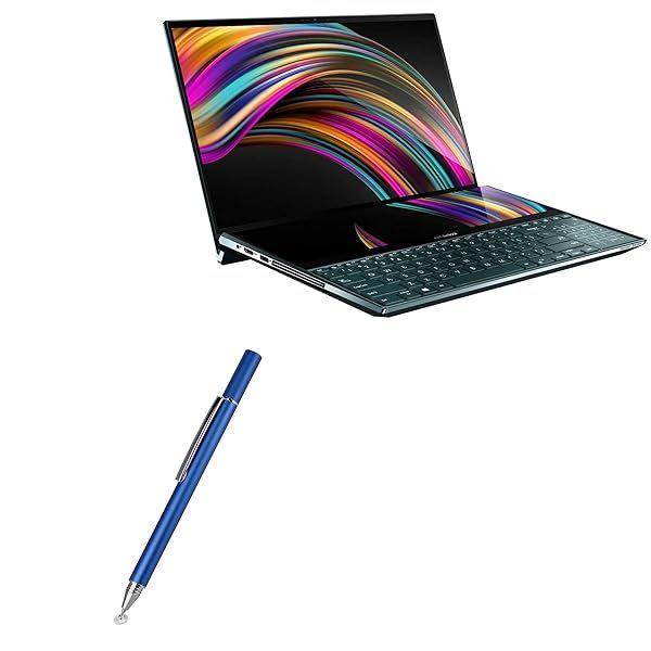 BoxWave Stylus Pen for ASUS ZenBook Pro Duo UX581GV FineTouch Capacitive Super Precise Lunar Blue
