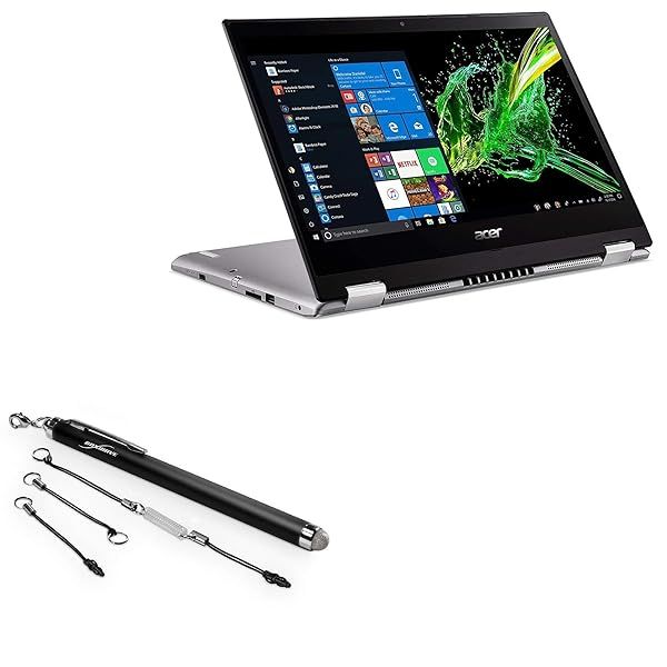 BoxWave Stylus Pen for Acer Spin 3 SP314-53N EverTouch Fiber Tip Capacitive Stylus Jet Black