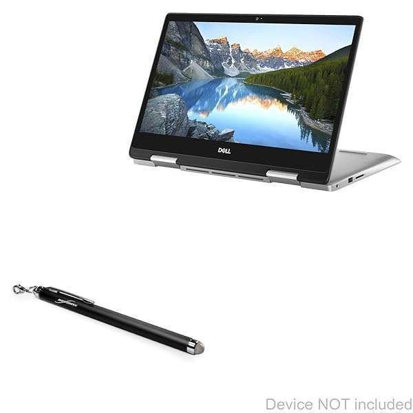 BoxWave EverTouch Stylus Pen for Dell Inspiron 14 5000 2-in-1 - Jet Black Capacitive Fiber Tip