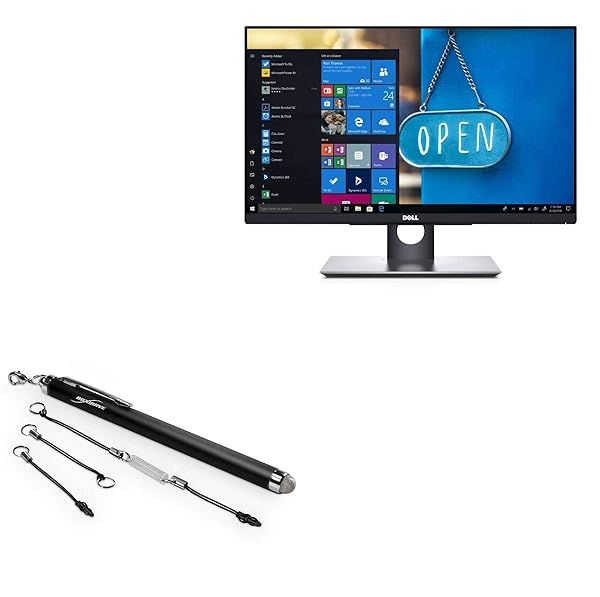 BoxWave Stylus Pen for Dell P2418HT 23.8 inch EverTouch Capacitive Fiber Tip Stylus Jet Black