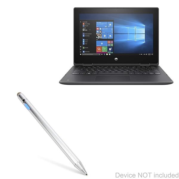 BoxWave Stylus Pen for HP ProBook x360 11 G5 EE AccuPoint Active Stylus with Ultra Fine Tip Metallic Silver