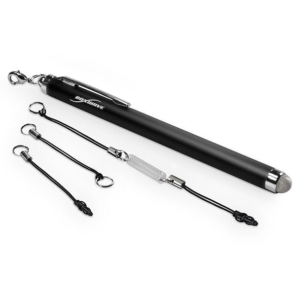 BoxWave EverTouch Stylus Pen for Kindle Fire 1st Gen (2011) - Jet Black Capacitive Fiber Tip