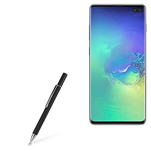 BoxWave Stylus Pen for Samsung Galaxy S10 Plus FineTouch Capacitive Super Precise Jet Black