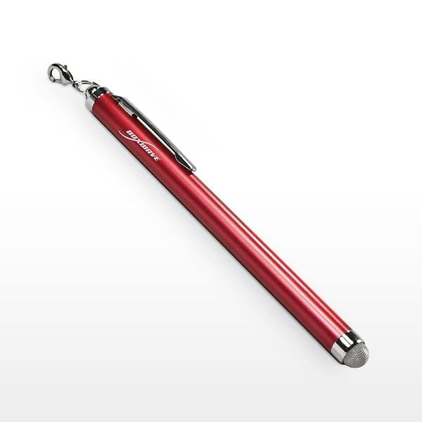 BoxWave Stylus Pen for Kindle Fire 1st Gen 2011 EverTouch Capacitive Fiber Tip Stylus Pen Crimson Red