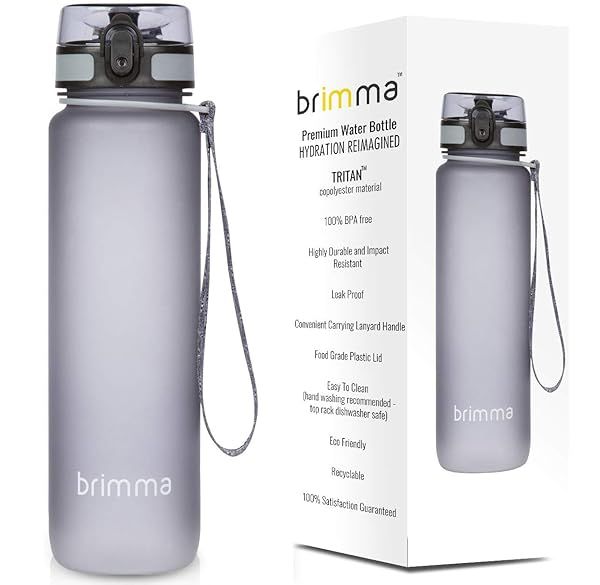 Brimma Premium Sports Water Bottle: Leak-Proof, Eco-Friendly & BPA-Free for Gym, Yoga, Running & Outdoor Activities