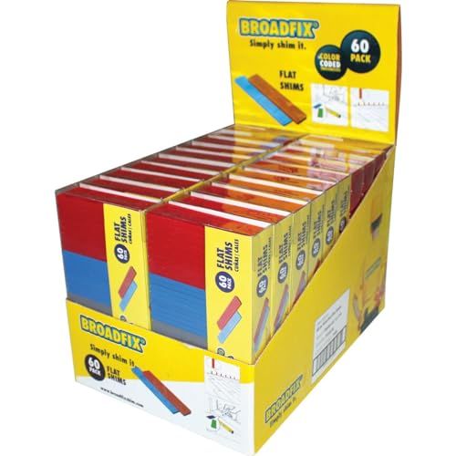 Buy Broadfix Shim Flat Plastic 60PK - Durable, Versatile Shims for Perfect Leveling & Support